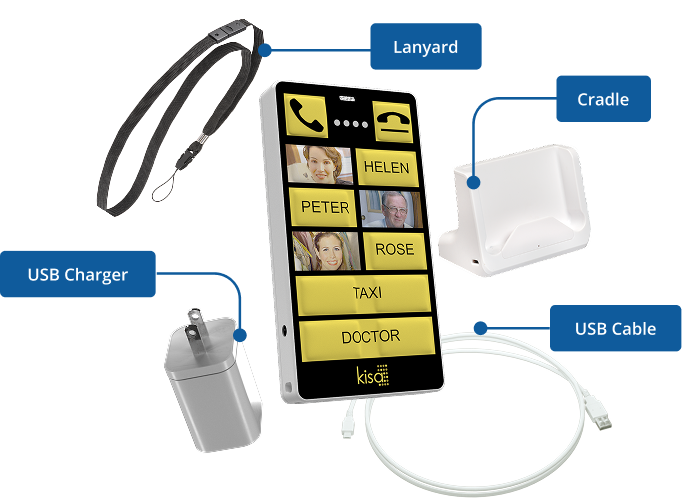 Phone with accessories